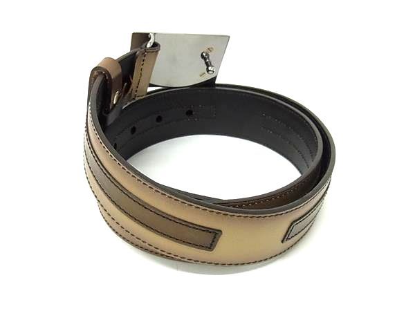 □美品□ DOLCE＆GABBANA ドルチェ&ガッバーナ レザー シルバー金具