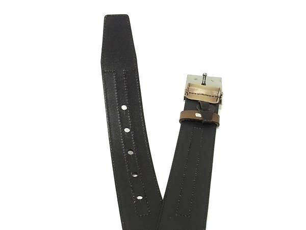 □美品□ DOLCE＆GABBANA ドルチェ&ガッバーナ レザー シルバー金具