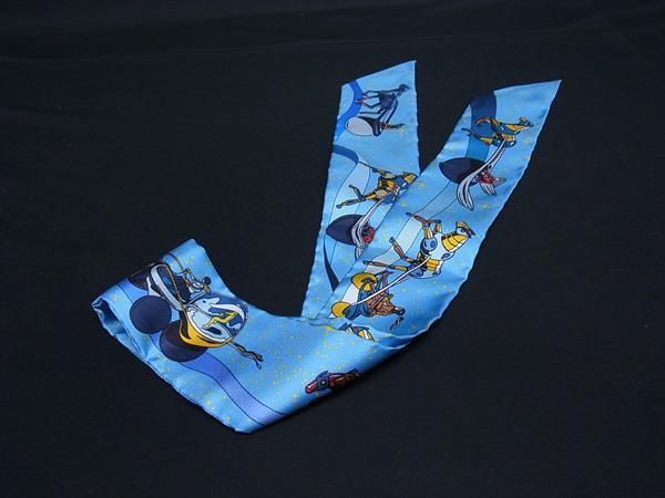 ◆新品未使用◆エルメス HERMES ツイリー　スペースダービー　ネイビー エルメス ツイリー SpaceDerby スペースダービー スカーフ シルク