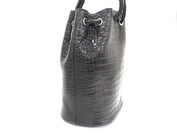 新品　35.2万　Cisei×山本製鞄　マットクロコダイル　巾着バッグ □極上□本物□極美品□ Cisei シセイ 山本製鞄 コラボ クロコダイル