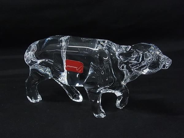 ♥ Baccarat バカラ 干支 丑 牛 クリスタルガラス オブジェ 置物 インテリア クリア FS 8484