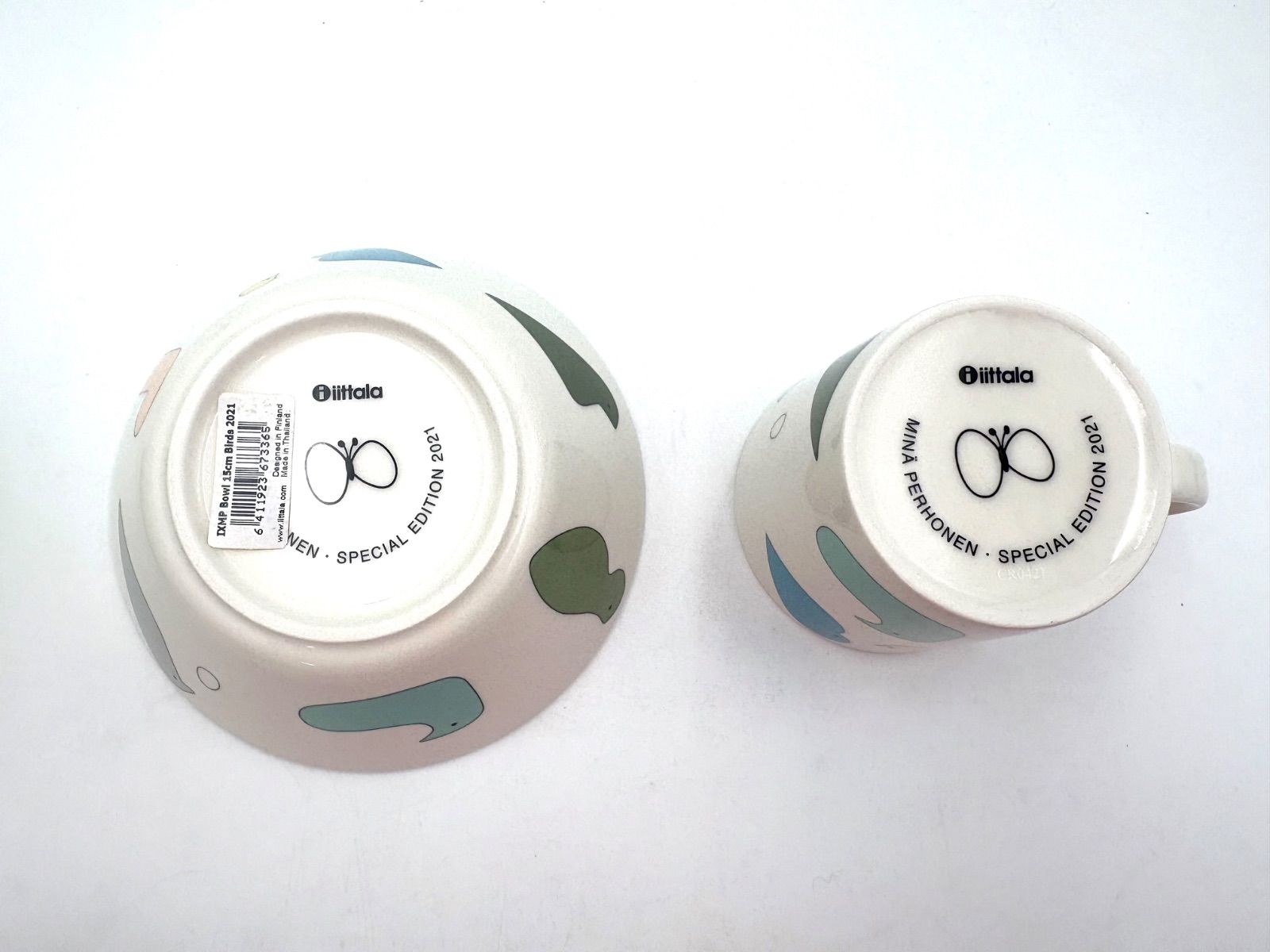 ♥保管品 iittala イッタラ ミナ ペルホネン バード 15 cm ボウル マグカップ き 12 プレート 4点セット フードプロセッサー 水筒 鉢 ボウル 食器
