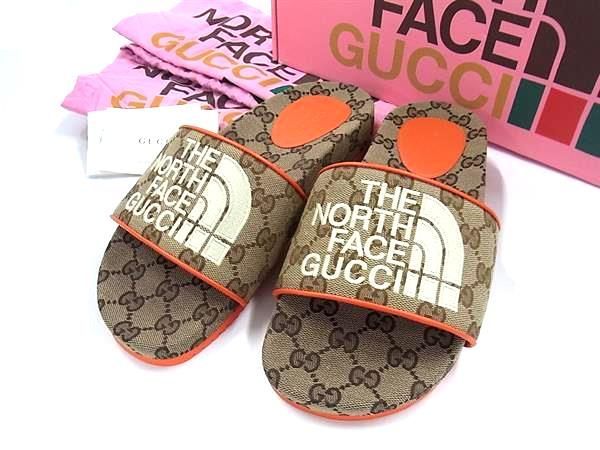 □新品同様□ GUCCI グッチ679947 ザノースフェイス コラボ GG