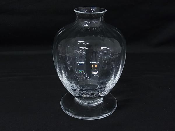 Baccarat バカラ アクアレーユ クリスタルガラス フラワーベース 花瓶 オブジェ インテリア 置物 クリア BR 1538