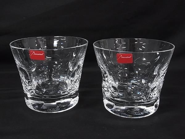 ♥ Baccarat バカラ ベルーガ クリスタルガラス ロックグラス コップ 食器 ペア 2客セット クリア BR 1545