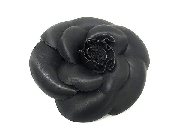 □新品同様□ CHANEL シャネル カメリア ナイロン ピンブローチ