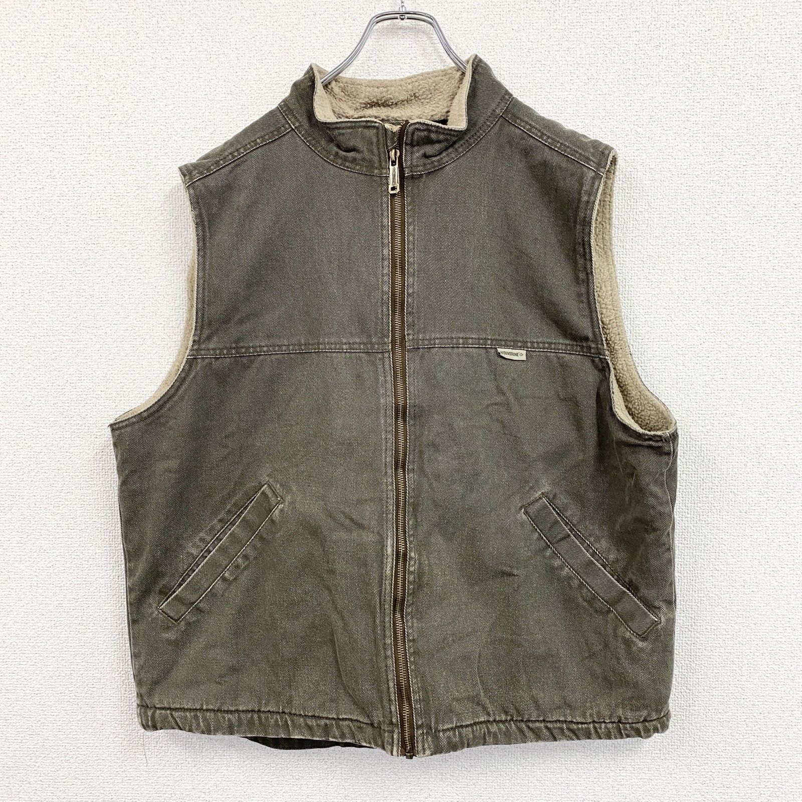 古着 used WOLVERINE ウルヴァリン フルジップダックベスト