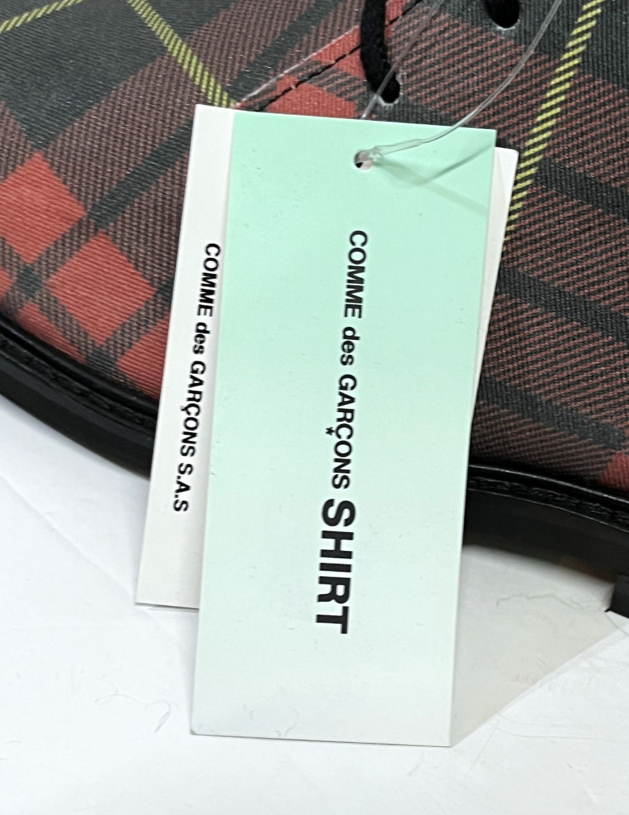 COMME des GARCONS SHIRT チェック柄 チャッカブーツ □42/27cm◇デッドストック アーカイブ COMME des GARCONS SHIRT