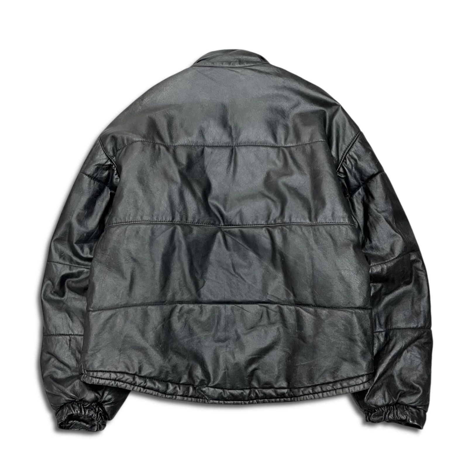 イタリア製 80s レザージャケット ライダース ヨーロッパ ショート丈