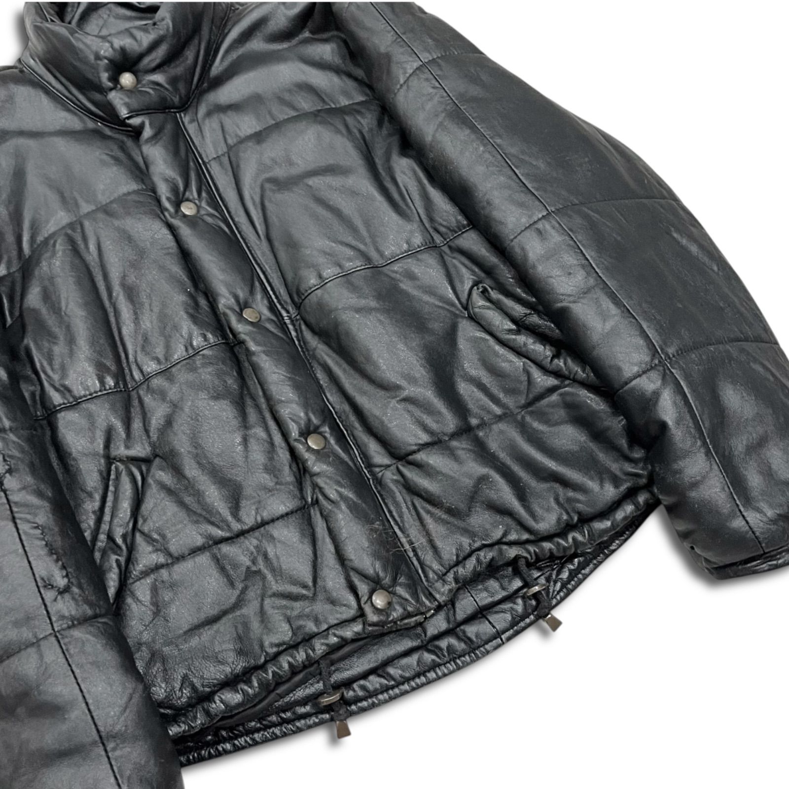 イタリア製 80s レザージャケット ライダース ヨーロッパ ショート丈