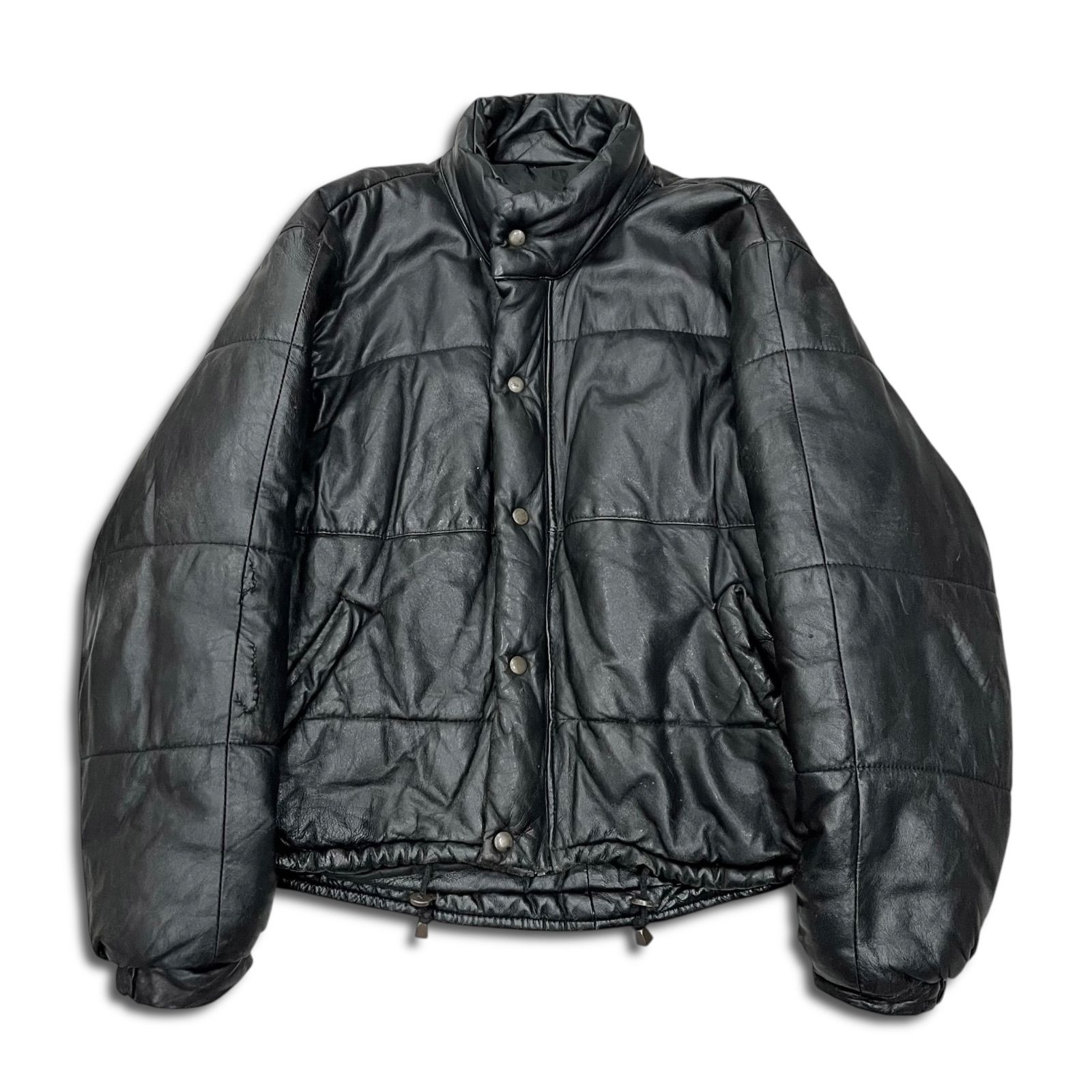 イタリア製 80s レザージャケット ライダース ヨーロッパ ショート丈