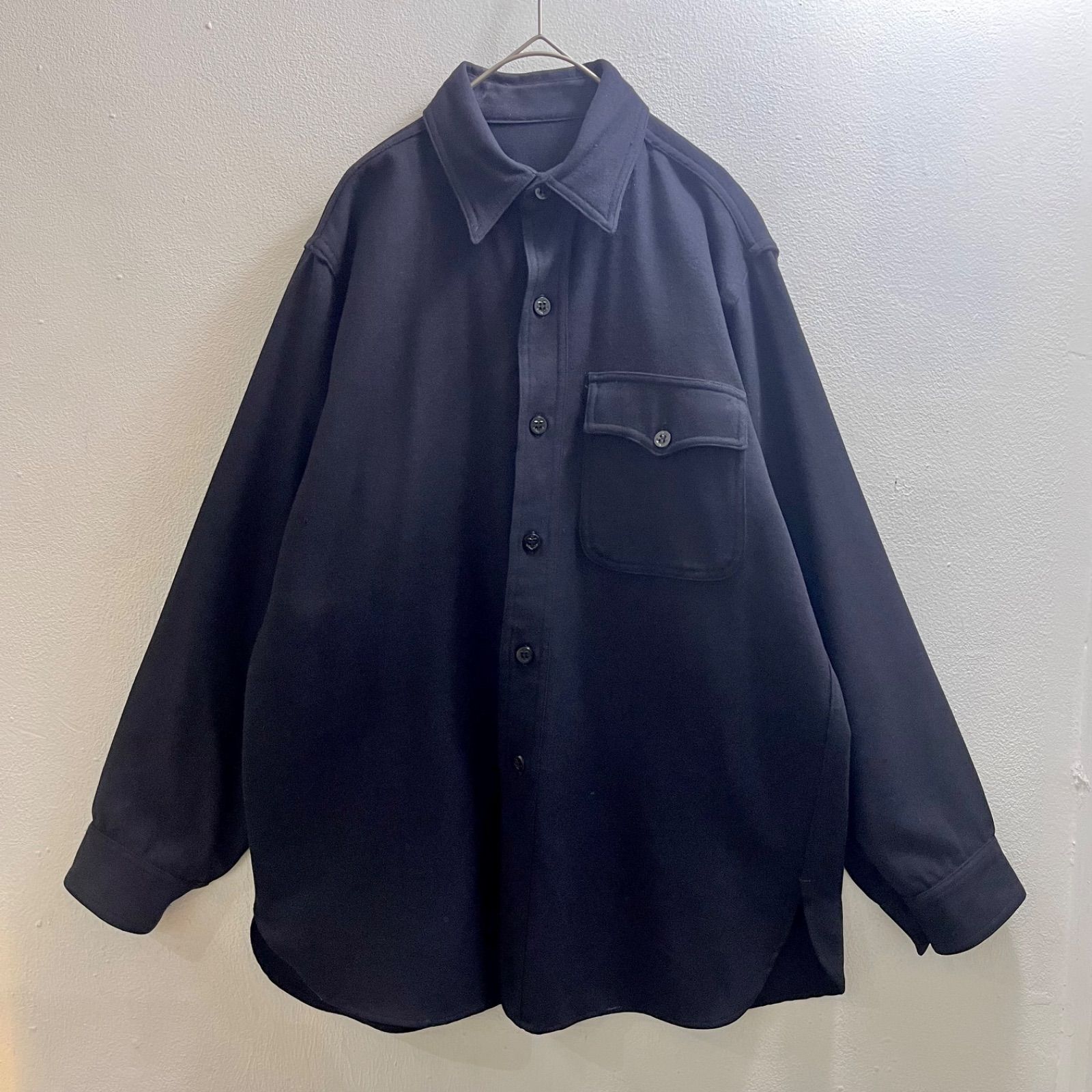 USA 40s 片ポケ CPO シャツ USN WWⅡ フランネル ウールシャツ 海軍