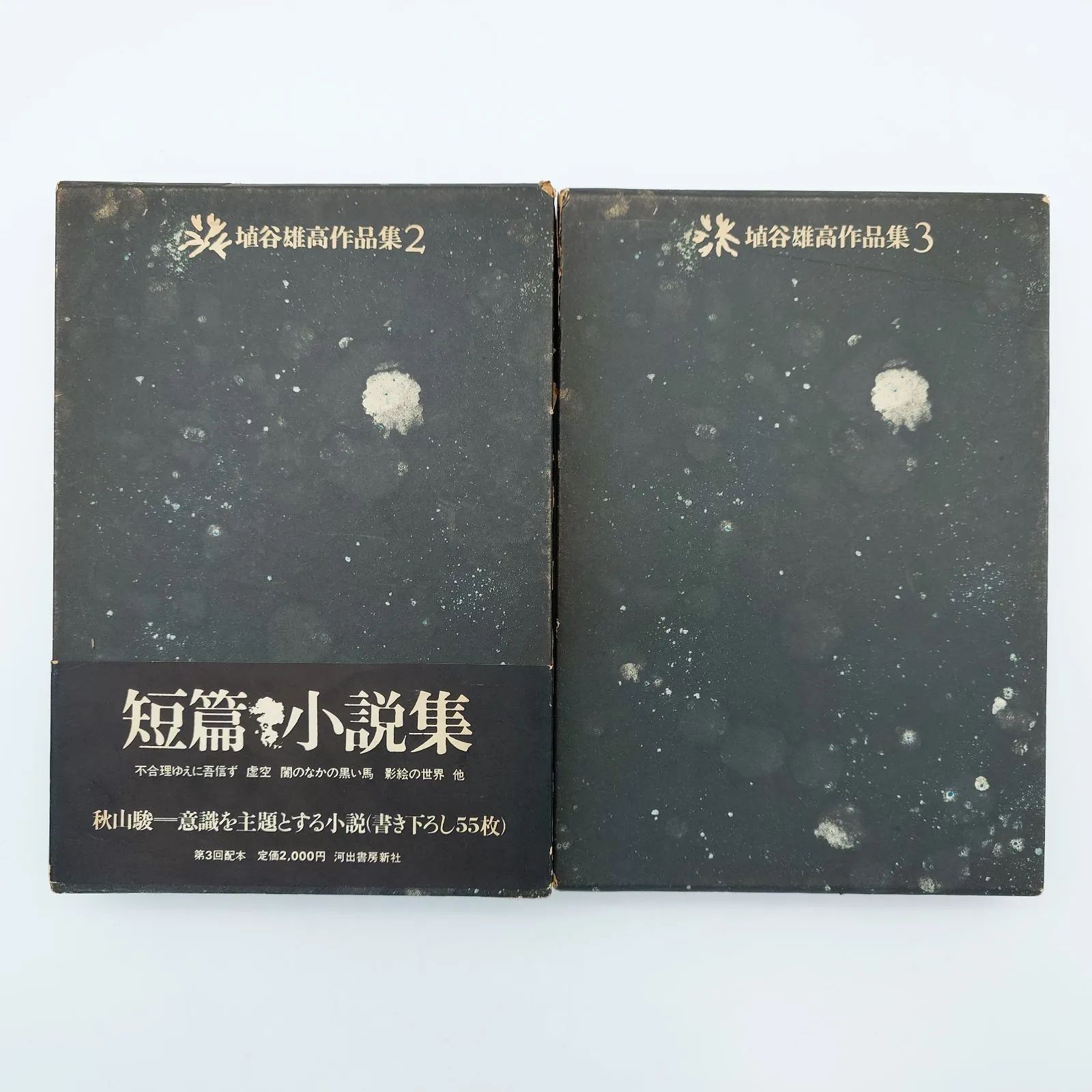 30 埴谷雄高作品集(2)(3) 短篇小説集 埴谷雄高 河出書房新社 中古本