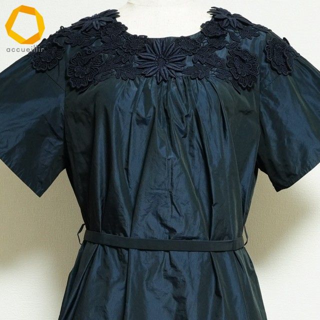 snc シズカコムロ 4298 SHIZUKA KOMURO ワンピース チュニック 40 紺