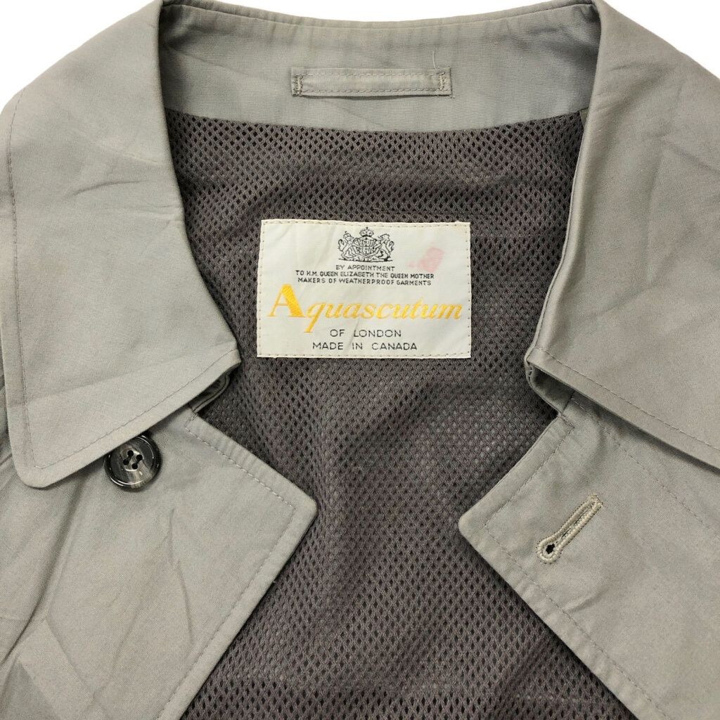 90年代 カナダ製 Aquascutum アクアスキュータム バルマカーンコート