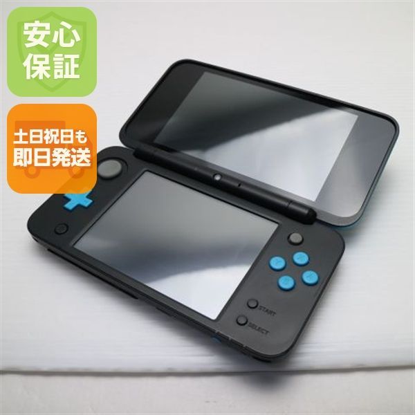 良品】Newニンテンドー2DS LL ブラック×ターコイズ Newニンテンドー2DS 