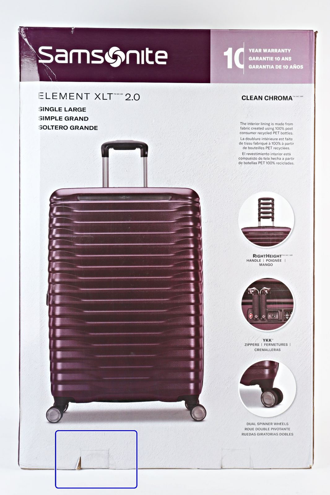 サムソナイト エレメント スーツケース 27インチ ブラックベリー