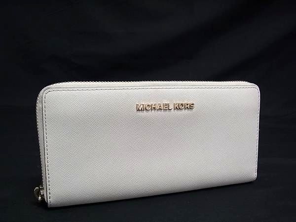 MICHAEL KORS マイケルコース レザー ラウンドファスナー 長財布