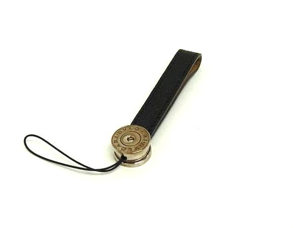 BVLGARI ブルガリブルガリ レザー ストラップ キーホルダー チャーム