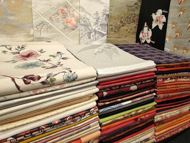 平和屋本店□名古屋帯 まとめて100点 鶴 孔雀 人物 風景 松竹梅 花柄