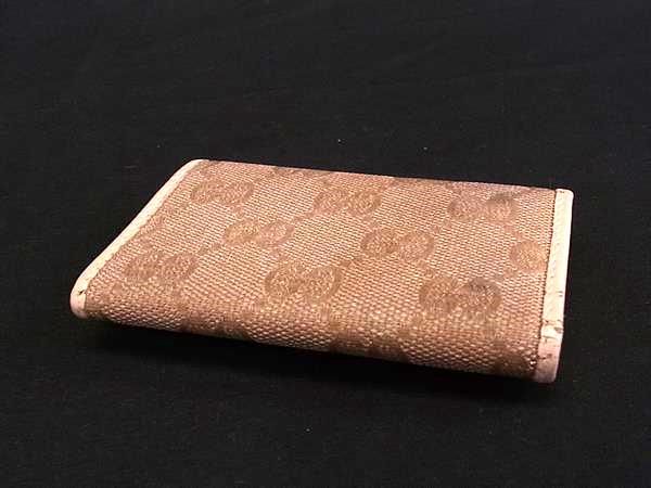 GUCCI グッチ 257217 ラブリーハート GG柄 GGキャンバス×レザー 6連