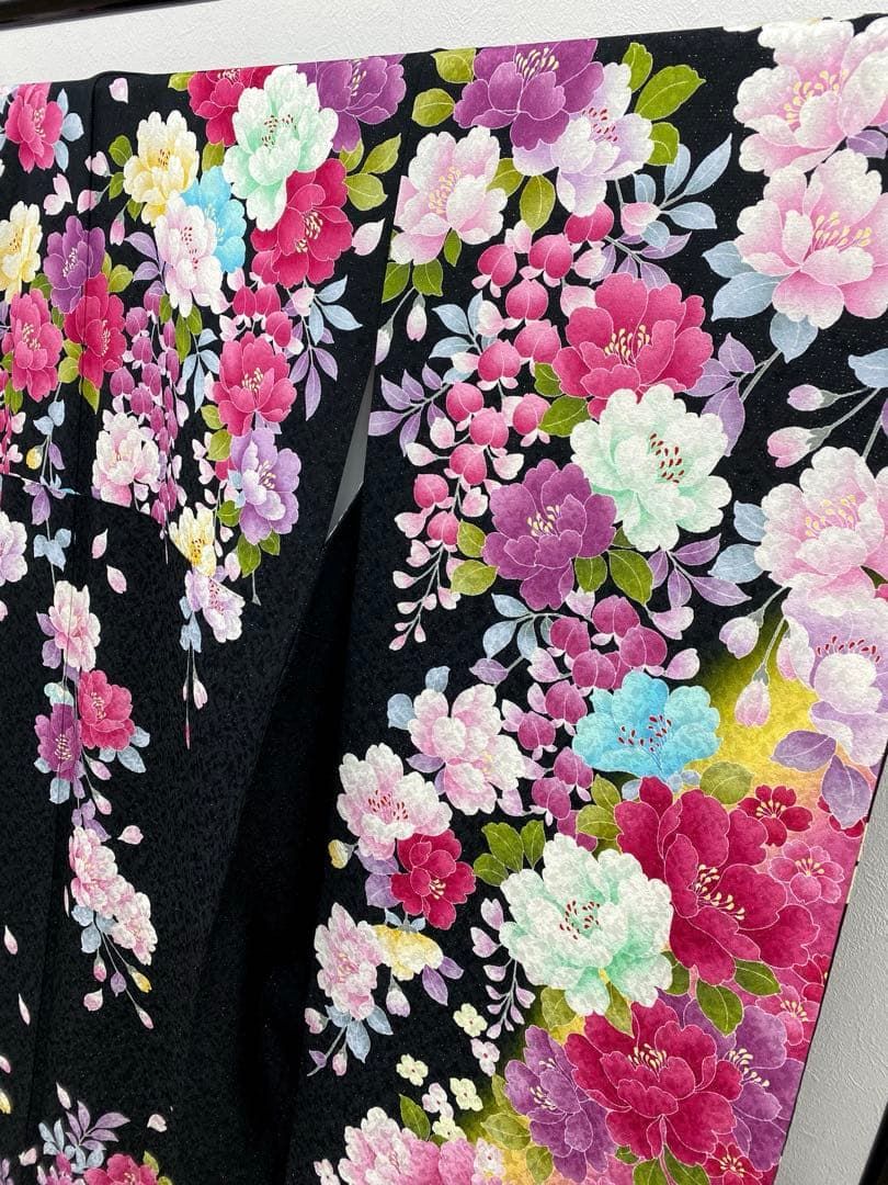 振袖 ラメ刺繍 銀通し 身丈170cm 撥水加工済 MO3342 - メルカリ