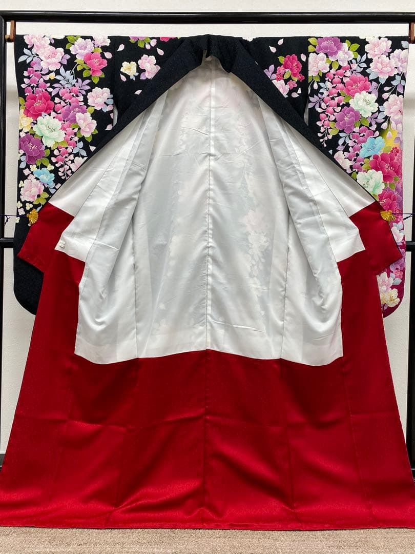 振袖 ラメ刺繍 銀通し 身丈170cm 撥水加工済 MO3342 - メルカリ