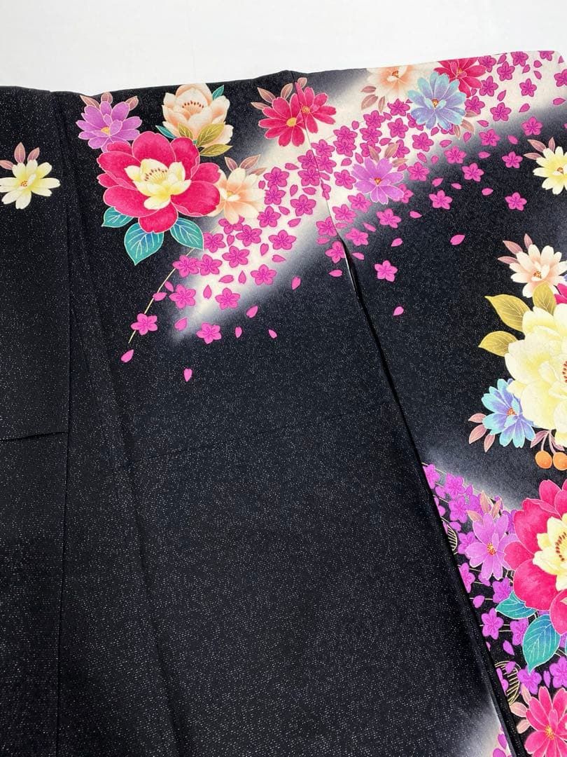 振袖 刺繍 銀通し 身丈173cm 撥水加工済 ゆったり身幅 MO3343 【公式通販】