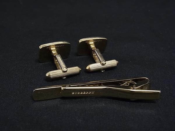 □美品□ BURBERRY バーバリー カフスボタン カフリンクス ネクタイ