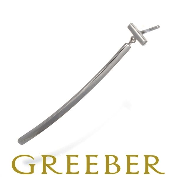 ティファニー ピアス Tバー 片耳 K18WG #184393 - メルカリ