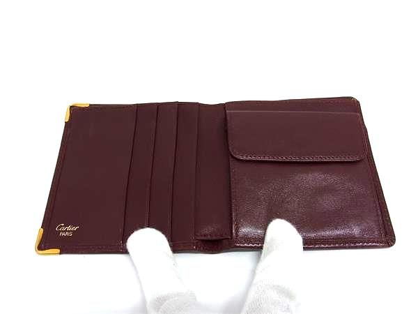 Cartier カルティエ マストライン レザー 二つ折り 財布 ウォレット