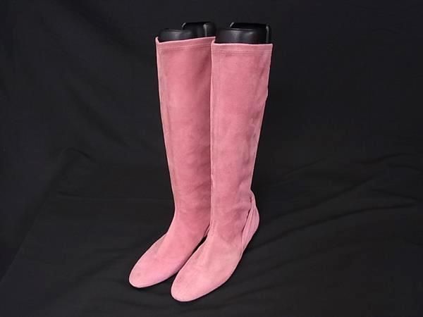 Salvatore Ferragamo フェラガモ スエード ロングブーツ 表記サイズ 7