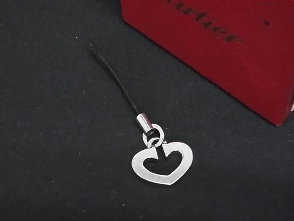 Cartier カルティエ ハート ストラップ キーホルダー バッグチャーム