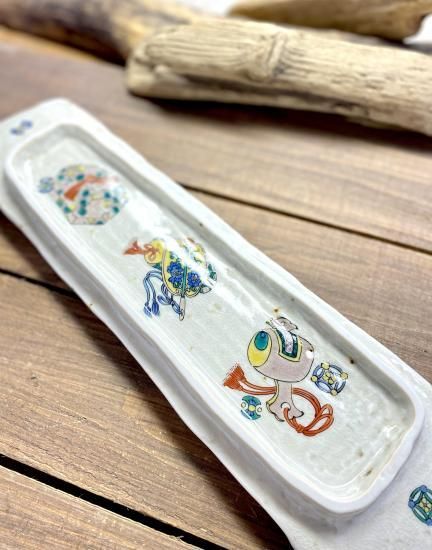  九谷焼 お皿 長皿 料亭風 宝尽くし 裏絵 その他 キッチン 食器