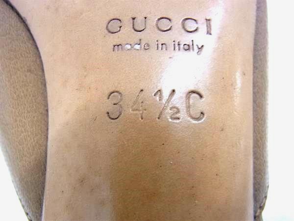 GUCCI グッチ 140587 レザー ミュール サンダル サイズ 34 1/2(約21.5
