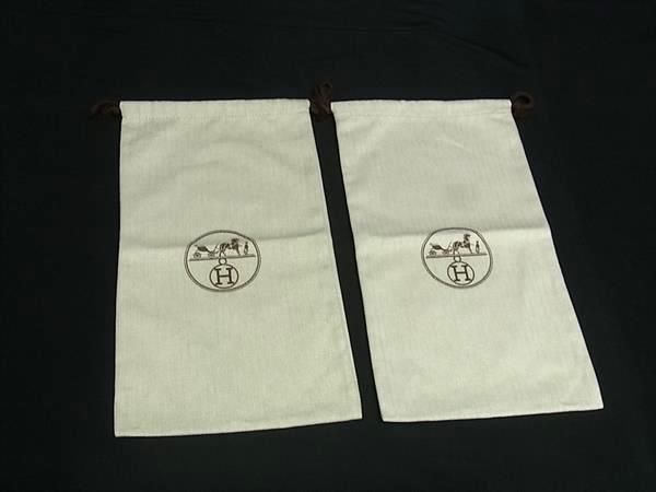 □美品□ HERMES エルメス 約20cm×約35.5cm キャンバス ヘリンボーン