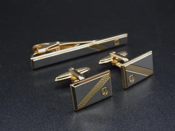 □美品□ dunhill ダンヒル カフスボタン カフリンクス ネクタイピン