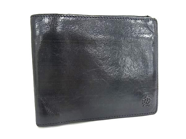 dunhill ダンヒル レザー 二つ折り 財布 ウォレット 札入れ カード入れ