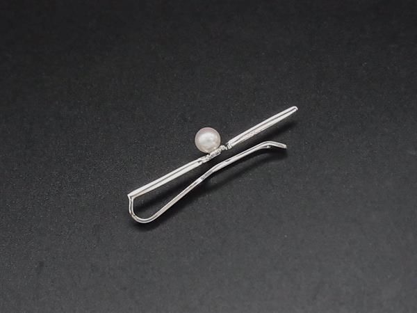 MIKIMOTO ミキモト 本真珠 アコヤ真珠 パール約6mm SV925 ネクタイピン
