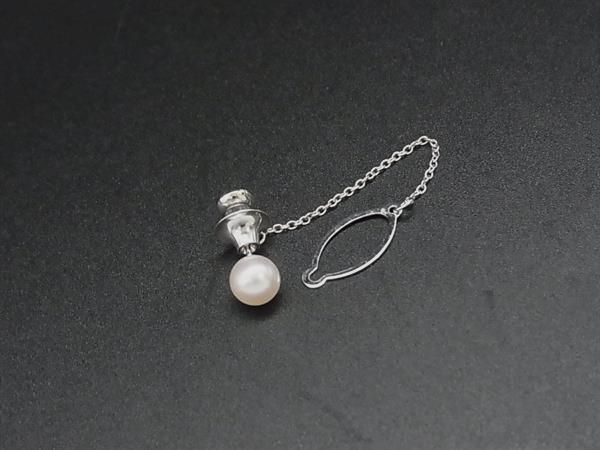 □美品□ MIKIMOTO ミキモト 本真珠 アコヤ真珠 パール約6mm ネクタイ