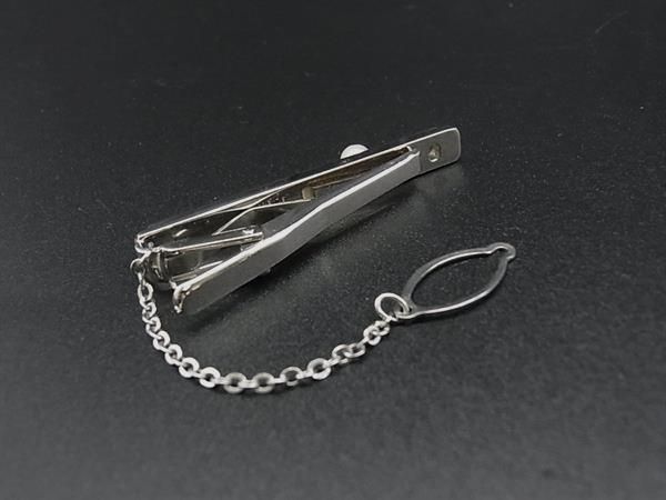 ③新品未使用 Mikimotoミキモトネクタイピン あこや真珠シルバー MIKIMOTO ミキモト本真珠 アコヤ真珠 パール約5mm SV925 ネクタイピン