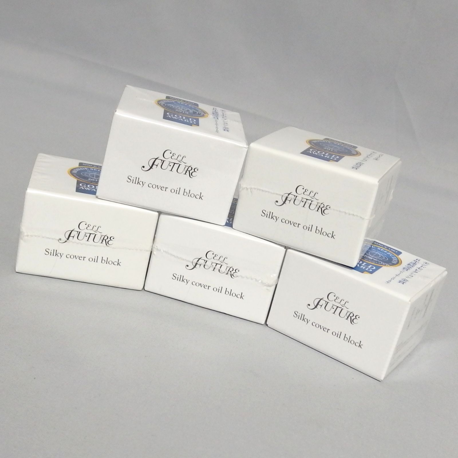 未開封☆Cell FUTURE Silky cover oil block 28g 5個セット 化粧下地