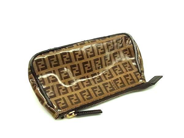 FENDI フェンディ ズッカ柄 ズッキーノ PVC×パテントレザー メイク