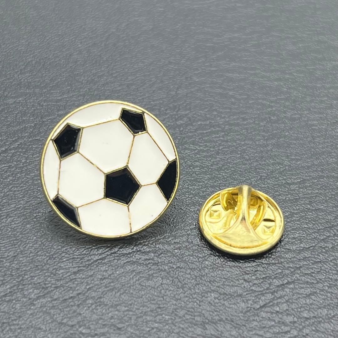 PN097 ラペルピン サッカーボール 球技 ピンバッジ ブローチ ピン