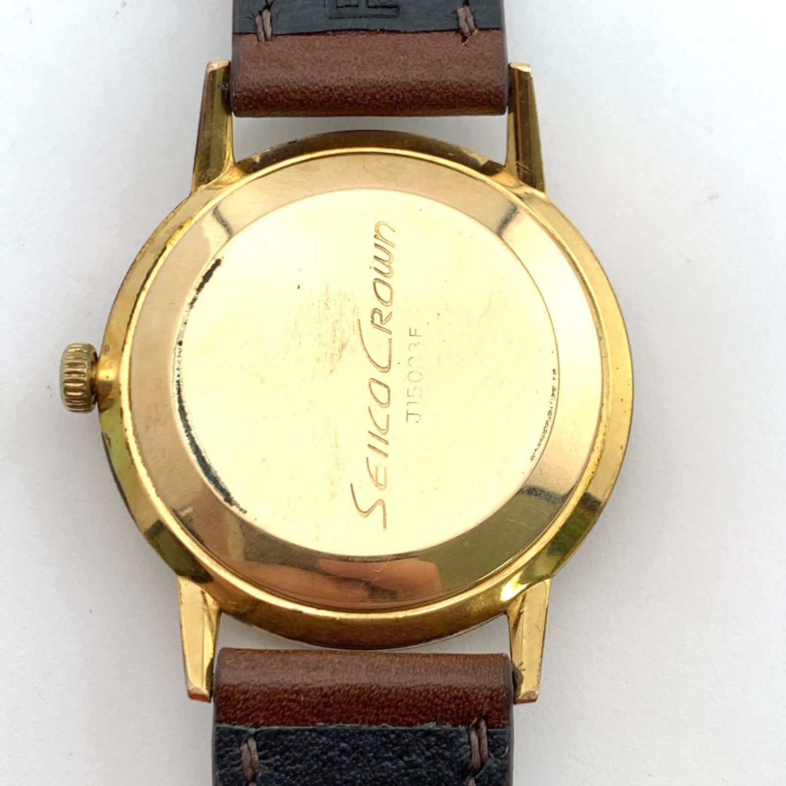 Seiko Crown J15003E 手巻き時計 シルバー/ゴールド 【公式通販】
