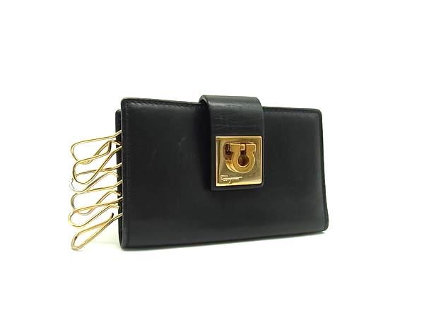 Salvatore Ferragamo フェラガモ ガンチーニ レザー 6連 キーケース 鍵