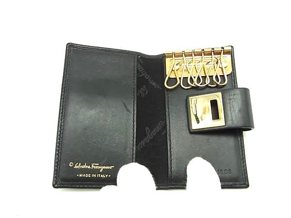 Salvatore Ferragamo フェラガモ ガンチーニ レザー 6連 キーケース 鍵