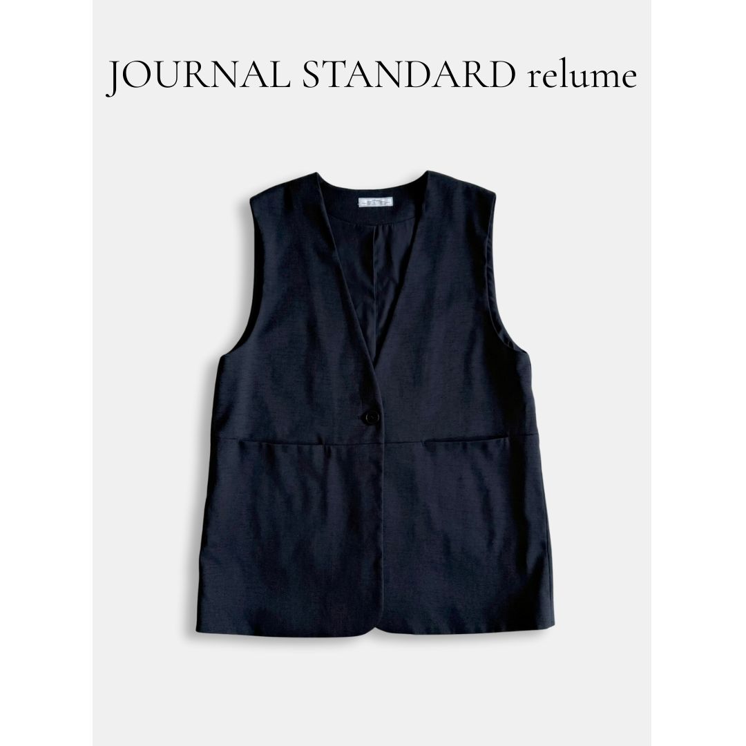 JOURNAL STANDARD ブラックノースリーブベスト JOURNAL STANDARD ブラック ノースリーブベスト JOURNAL STANDARD