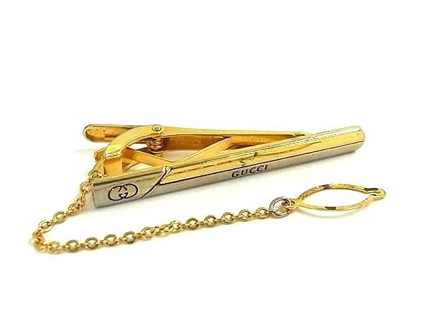 GUCCI グッチ インターロッキングG 24KGF ネクタイピン タイクリップ