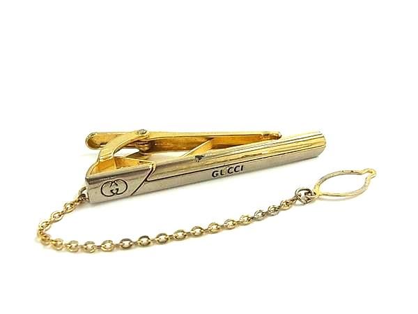 GUCCI グッチ インターロッキングG 24KGF ネクタイピン タイクリップ
